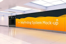 Wayfinding System Navigation Mock Up On Behance Wayfinding System Wayfinding Navigation Design