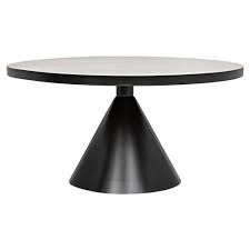 This is how we dine. Noah Industrial Loft Black Metal Round Cone Pedestal Dining Table Black Metal Dining Table Metal Dining Table Dining Table