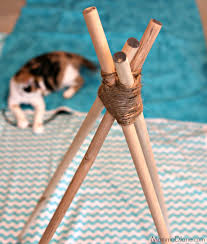 How to build a backyard teepee for free? How To Make A Teepee Diy Cat Bed Life Family Joy