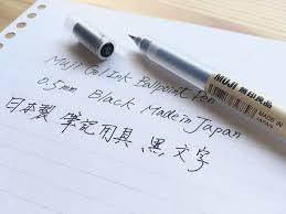 Muji polycarbonate clear ball point gel pen black 0.7mm 5pcs made in japan. Buy Muji Gel Ink Ballpoint Pen Black 0 5mm 3 Pens Japan Import Online In Turkey B01n8utpuh