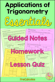 Applications Of Trigonometry Essentials In 2020 Trigonometry Math Word Problems Precalculus