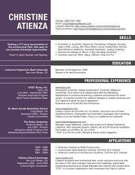 architecture resume template free sample resume for architect ...