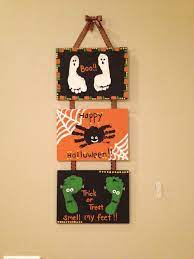 Footprint Handprint Craft Source Not Found Scrap Paper Candy Corn Source Textur Halloween Crafts Halloween Kids Halloween Crafts For Kids