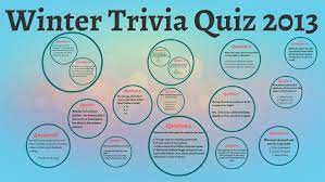 It is the coldest time of the year with short days and long nights. Winter Trivia Quiz 2013 By Maria Crossman