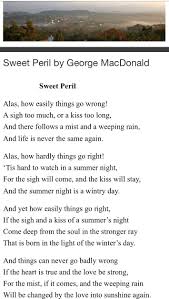 Sweet Peril By George Macdonald George Macdonald George Peril