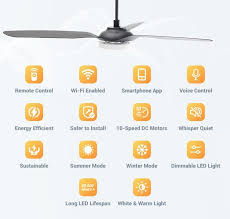 Carro Smart Ceiling Fan By Carro Smart Fan Kickstarter Smart Home Control Dimmable Led Lights Smartphone Apps
