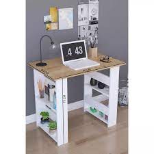 ogrenci calisma masasi kitaplikli set ceviz mobilya fikirleri dekor mobilya