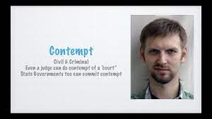 Therefore, those who are uncertain about their status may. Contempt Of Court In India Youtube