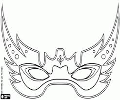 Ausmalbilder Masken Malvorlagen