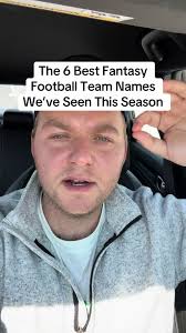 Here are the 6 best fantasy football team names we’ve seen so far this  season. What are the best you’ve seen in your leagues #fantasyfootball  #comedyvideo #fantasyfootballtips #calebwilliams