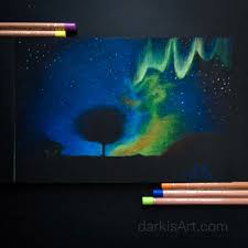 Aurora Borealis Pencil Drawing Video Pencil Drawings Drawings Aurora Borealis