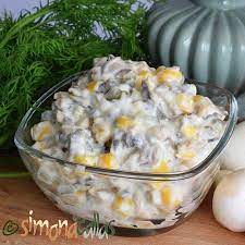 Salata de pui cu maioneza si ciuperci reteta simpla. Salata De Ciuperci Cu Maioneza Un Aperitiv Festiv Si Rapid Simonacallas