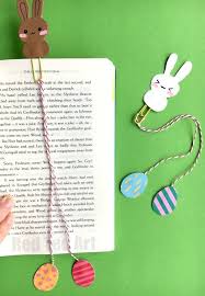 Bunny Bookmark Design For Easter Red Ted Art Make Crafting With Kids Easy Fun Bookmarks Kids Bookmarks Handmade Diy Bookmarks