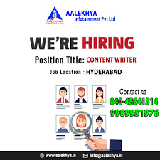 It Is Great Opportunity For Content Writers Both Telugu And English Aalekhyainfotainmen Writer Jobs Digital Marketing Services Digital Marketing Company