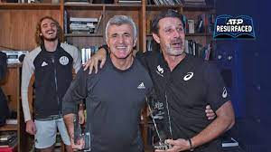Stefanos tsitsipas's mother, julia apostoli, was a top junior player in the soviet union.credit.simone perolari for the new york paris — stefanos tsitsipas's father is greek. Apostolos Tsitsipas Coach Of Stefanos Tsitsipas Nitto Atp Finals Champion The Accidental Tennis Coach Atp Tour Tennis