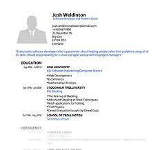 Pdf Templates For Cv Or Resume Pdfcv Com