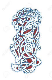 Howling wolf coloring pages for adults. Evil Wolf Tattoo For Brave Viking Royalty Free Cliparts Vectors And Stock Illustration Image 150717180