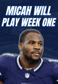Micah Parsons WILL PLAY vs. the #Eagles #Cowboys