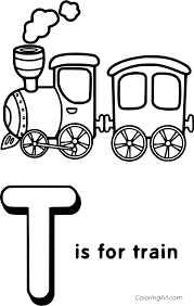 This coloring pages was posted in september 3, 2018 at 8:54 pm. T Is For Train Coloring Page Coloringall