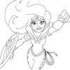 Cartoon cute wonder woman coloring pages. 1