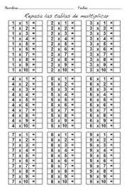 Trabajamos Las Tablas De Multiplicar 1 Tablas De Multiplicar Ejercicios Tablas De Multiplicar Tabla De Multiplicar Para Imprimir