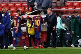 Barcelona coach ronald koeman says lionel messi is not at his best in the new season, scoring only once in four games. Lionel Messi Ronald Koeman Not Confident Over Forward S Barcelona Future The Athletic