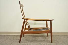 Vintage design reclining lounge chair made with beech circa 1960's. Vintage Arne Vodder Fd 164 Teak Mid Century Danish Modern Reclining Lounge Chair Danish Modern Clubsessel Danischer Stuhl