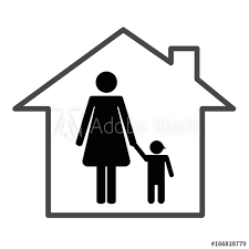 Haus piktogramm stockfotos bilder und fotografie shutterstock : Mutter Alleinerziehend Im Haus Piktogramm Stock Vektorgrafik Adobe Stock