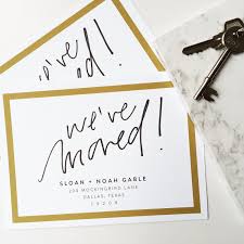 These new home cards are the perfect way to welcome someone to their new address. 30 New Address Cards Ideas New Address Cards Address Card Moving Announcements