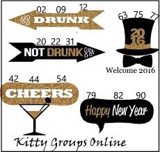 Happy New Year Tambola Ticket Kitty Party Cat Party Happy New Year Baby Kitty Party Themes