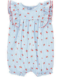 romper carter s striped floral