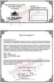 Contoh Surat Resmi Undangan Isra Mi Raj Maulid Nabi Bahasa Sunda Basa Sunda Undangan Kota Bogor Surat