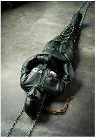 Leather SleepSack Body Bag sensory deprivation Leather Bondage bag &  BDSM hood | eBay