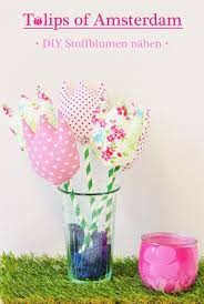 Tulpen Aus Stoff Nahen Mit Anleitung Schnittmuster Handmade Kultur Diy Stoffblumen Stoffblumen Stoffblume Nahen