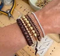 Max Unisex Brown Braided Leather Bracelet | Lizzy James