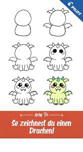 How To Drache Drachen Zeichnen Bleistiftzeichnungen Einfach Drachen Malen