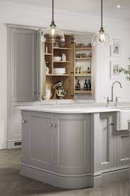Elmbridge Dove Grey Kitchen Larder Storage In 2021 Shaker Style Kitchen Cabinets Open Plan Kitchen Living Room Kitchen Decor Inspiration