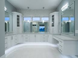Paint ideas for a bathroom with a gray countertop & light woodwork. Bathroom Ideas Stone Creek Furniture