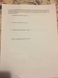 There are two main types of hsv: Solved 3 A New Test Evidence Of Herpes 1123 Are Judged Chegg Com