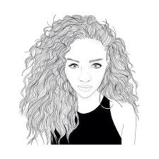 Download | buy me a coffee Pinterest Tumblr Girl Drawing Curly Hair Novocom Top