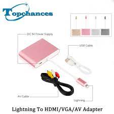 High Quality Newest For Lightning To Digital Av Video Hdmi Hdtv Vga Av Cable Adapter For Iphone 8 7 7 Plus 6 6s For Ipad Series Av Cable Adapter Video Hdmiav Cable Aliexpress
