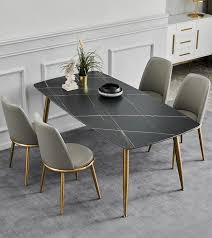 Maybe you would like to learn more about one of these? Simple Marble Dining Table With 4 Dining Chairs Set Living Room Furniture Dining Table Chair Set Rectangle 120x60x75 Cm Dining Tables Aliexpress