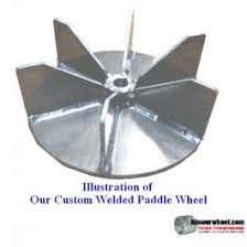 Get a replacement propeller to rebuild your air circulator instead of buying a new unit, or buy a spare condenser. Paddle Wheel Aluminum Blower Wheel 13 1 2 D 4 3 8 W 1 1 8 Bore Rotation Sku Pw13160412 104 Hd A Bladeflat6 At Blowerwheel Com Electric Trading Co