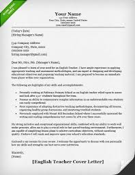 Teaching english as a second language obviously requires a distinct skill set. Cover Letter For English Teacher Job Sample Cover Letter