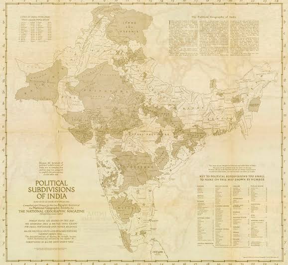Princely States and Districts of British India (High Res) : r/MapPorn