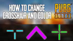 How To Change Crosshair Color In Pubg Lite Youtube