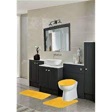 Cowboy bathroom decor accessories cowboys dallas set walmart. 3pc Solid Non Slip Soft Bath Rug Set For Bathroom U Shaped Contour Rug Mat And Toilet Lid Cover New 6 Yellow Bath Home Decor Walmart Com Walmart Com