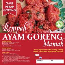 Masakan nasi kandar sebenarnya mementingkan rempah dlm masakan maka dlm posting blog mamak haji, tidak mahu kelirukan peminat ayam masak nasi kand ar maka tajuknya mamak haji beri ayam masak merah mamak penang. Promosi Rempah Ayam Goreng Mamak Shopee Malaysia