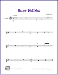 Enjoy our selection of printable. Happy Birthday Free Beginner Guitar Sheet Music