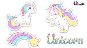 Cute Unicorn Sticker Template Free And Printable Cute Free Printable Sticker Template Theme Unicorn Sti Unicorn Stickers Sticker Template Cute Unicorn